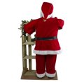 thumbnail image 5 of Northlight 3' Santa Claus Holding a Wooden Sleigh "Welcome" Christmas Sign, 5 of 5