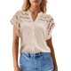 thumbnail image 1 of Camisa elegante de verano para mujer, top informal de corte holgado, 1 of 8