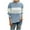 Light Blue, variant on Herrnalise Women's Knitted Crop Tops Fashion Long Sleeves Round Neck Color Matching Loose Tops Blouse Knitted Sweater Pullover Jumper Sweaters