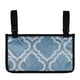 thumbnail image 4 of Bolsa lateral para reposabrazos de silla de ruedas, bolsa de almacenamiento de 6 bolsillos con tiras reflectantes y portabotellas, scooter de movilidad, andador, accesorios de transporte, azul, 4 of 5