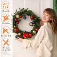 thumbnail image 5 of chalian 12 in Wreath Hangers - Clear Over The Door Hooks, 2 Pack Non-Scratch Hooks for Easter, Christmas, Halloween & Fall Wreath Decorations, Welcome Sign for Front Door, 5 of 9