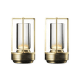 thumbnail image 1 of 2X 2600MAh Rechargeable LED Table Lamp Modern Touch Adjustment Table Lamp for Bedroom Restaurant Decoration Light Gold, 1 of 6