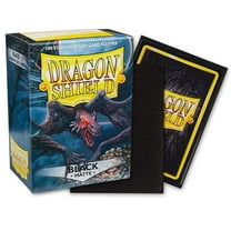 Dragon Shield Card Sleeves Standard Size Matte Black 100ct Durable TCG Sleeves for Card Games