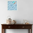 thumbnail image 3 of PinPix 17x17 Custom Cork Bulletin Board White Navy Poster Board Has a Fabric Style Canvas Finish, Framed in White Navy, by ArtToFrames (PinPix-1878), 3 of 5