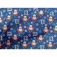 thumbnail image 4 of oneOone Cotton Cambric Blue Fabric Christmas Sewing Material Print Fabric By The Yard 56 Inch Wide, 4 of 4