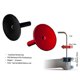 thumbnail image 3 of Tapa superior para auriculares de bicicleta, aleación de aluminio para tubo de horquilla de 28,6 mm, rojo, 3 of 5