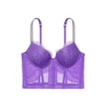 thumbnail image 4 of Victoria's Secret Very Sexy Push-Up Corset Top Shine Strap & Panty Set Lavender 38D/X-Large Panty NWT, 4 of 5