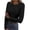 Black, variant on Xihbxyly Long Sleeve Basic Tops for Women, Women's Ribbed Scoop Neck Slim Fitted T Shirts Basic Solid Long Sleeve Layering Tee Tops