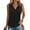 Black, variant on Women V Neck Tank Tops Casual Summer Loose Fit Sleeveless Shirts Blouse