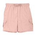 thumbnail image 4 of Boys Board Cargo Shorts 3-14T Pull-On Wide Leg School Uniform Shorts Loose Drawstring Twill Shorts 5T, 4 of 7