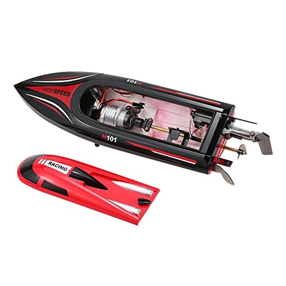 FMT H101 2 4G Remote Controlled 17 Inch Over Size 25KM H 180 Degree Flip High Speed Electric RC Racing Boat for Pools Lakes and Outdoor Adventure
