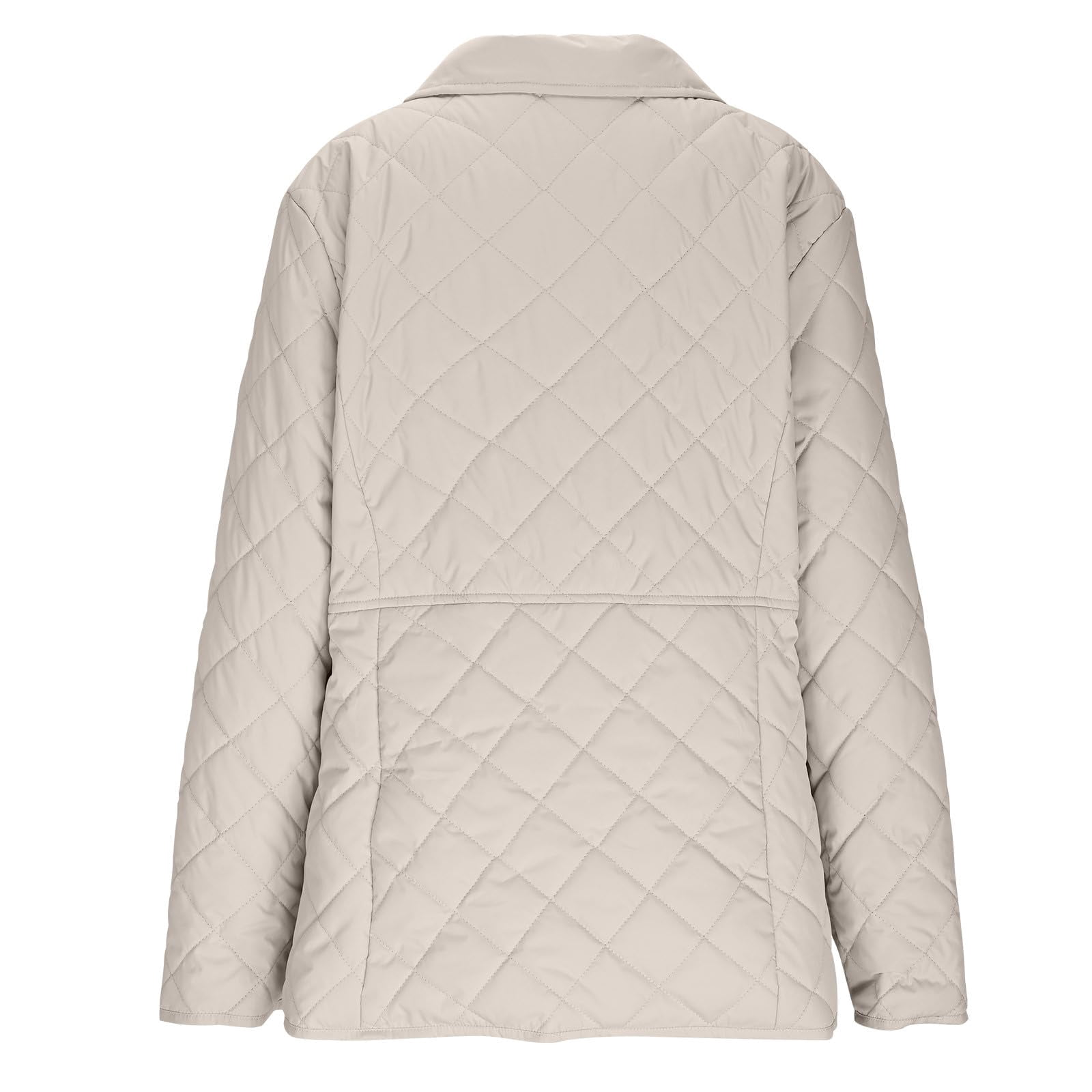 Women's Quilted Barn Jacket 2026 Trendy Lightweight Puffy Zip Up Bomber Coat Warm Winter Outwear with Pocket