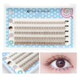 thumbnail image 2 of Boc Faux Cils Style Queue de Poisson Réutilisables Naturels Professionnels Maquillage Individuels Grappes de Cils pour Femme, 2 of 10