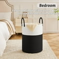 thumbnail image 5 of Laundry Basket, Woven Cotton Rope Laundry Hamper for Decor Storage of Dirty ClothesToys and Blankets in Bathroom, Baby Room and Living Room, 5 of 7