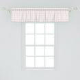 thumbnail image 2 of Ambesonne Floral Window Valance, Contiguous Flowers Lines, 54" X 12", Pale Pink and White, 2 of 3