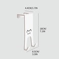 thumbnail image 4 of Birdeem Hanger and Storage Rack Behind the Door No Punching Kitchen Cabinet Door Wall Mounted Clothes Rack for Storing Clothes Hats Keys, 4 of 10