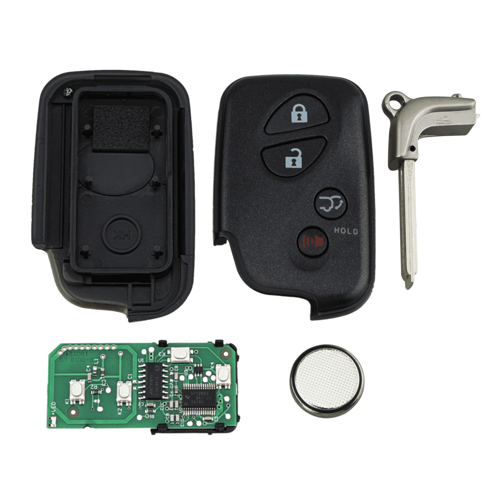 Wholesalekey Replacement for 2008 - 2016 Lexus HYQ14ACX 4 Buttons Remote Key Fob 315MHz