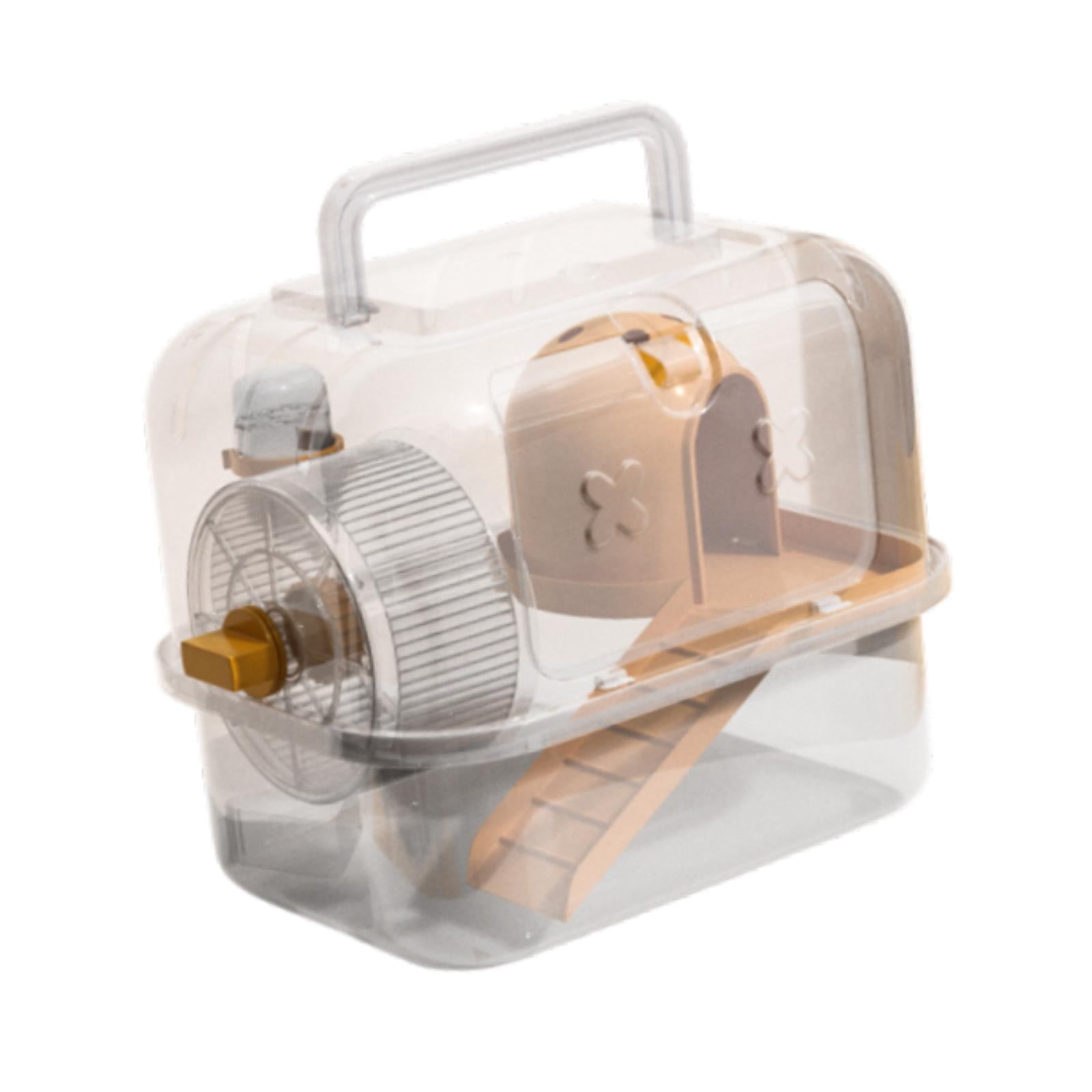 Bothyi Guinea Pig Travel Hamster Carrier Cage for Gerbil Sugar Glider Dwarf Hamster A orange