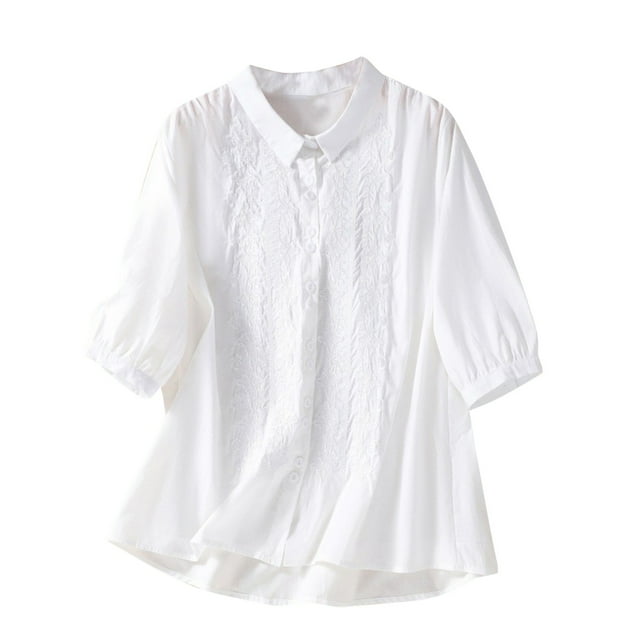 Chemises pour Femmes T-Shirt Décontracté à Manches Longues en Coton et Lin