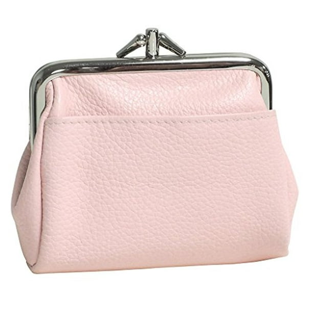 Buxton - Buxton Womens Leather Triple Frame Coin Purse Credit Card Holder Wallet (Pink ...
