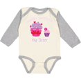 thumbnail image 3 of Inktastic World's Sweetest Big Sister Girls Long Sleeve Baby Bodysuit, 3 of 5