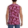 thumbnail image 4 of Kdxio Orchids Flowers for Men's Muscle T-shirt,Sleeveless for Workout Running Athletic Gym Lounge Casual, 4 of 7