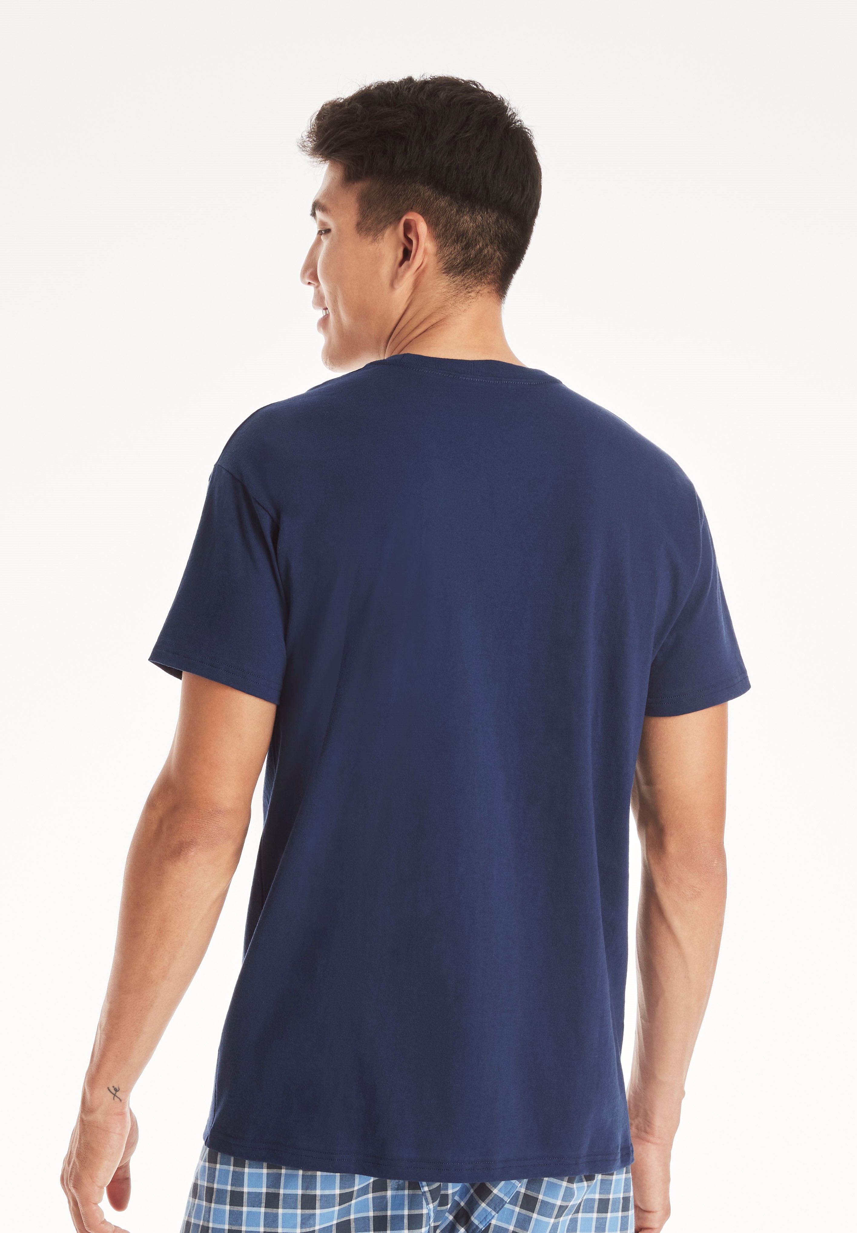 Hanes Men's Value Pack Assorted Pocket T-Shirt Undershirts, 6 Pack ...