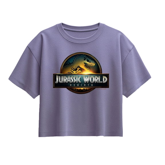 Jurassic World - Dinosaur Logo - Youth Girls Boxy T-Shirt