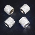 thumbnail image 3 of Ventas promocionales Almohada para la cabeza del coche, collar de almohada, decoración de diamantes de cristal para coche, SUV, camión, decoración interior, paquete de 4, blanco, 3 of 5