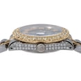 thumbnail image 4 of Pre-Owned Rolex Datejust 31MM 68273 Black Roman Diamond Dial Diamond Bezel Two Tone Yellow Gold Full Diamond Jubilee Bracelet, 4 of 8