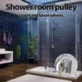 thumbnail image 3 of 4Pcs Shower Screen Door Roller Zinc Alloy Double-Wheel Sliding Shower Door Roller Top And Bottom 23mm Replacement, 3 of 9