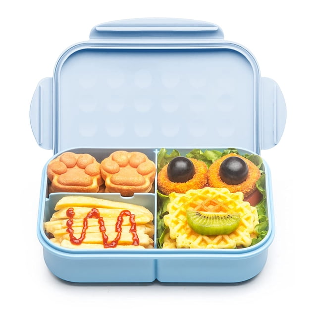 MISS BIG® Bento Box, Caja Bento para niños, Fiambrera para niños, Fiambrera ideal a prueba de fugas para niños, Recipientes para el almuerzo sin BPA ni colorantes químicos, M/W, D/W y apto para frigor