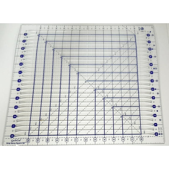 Quilting Ruler Quiltcut Strip Savvy square up slotted quilting ruler 141/2 x 17"