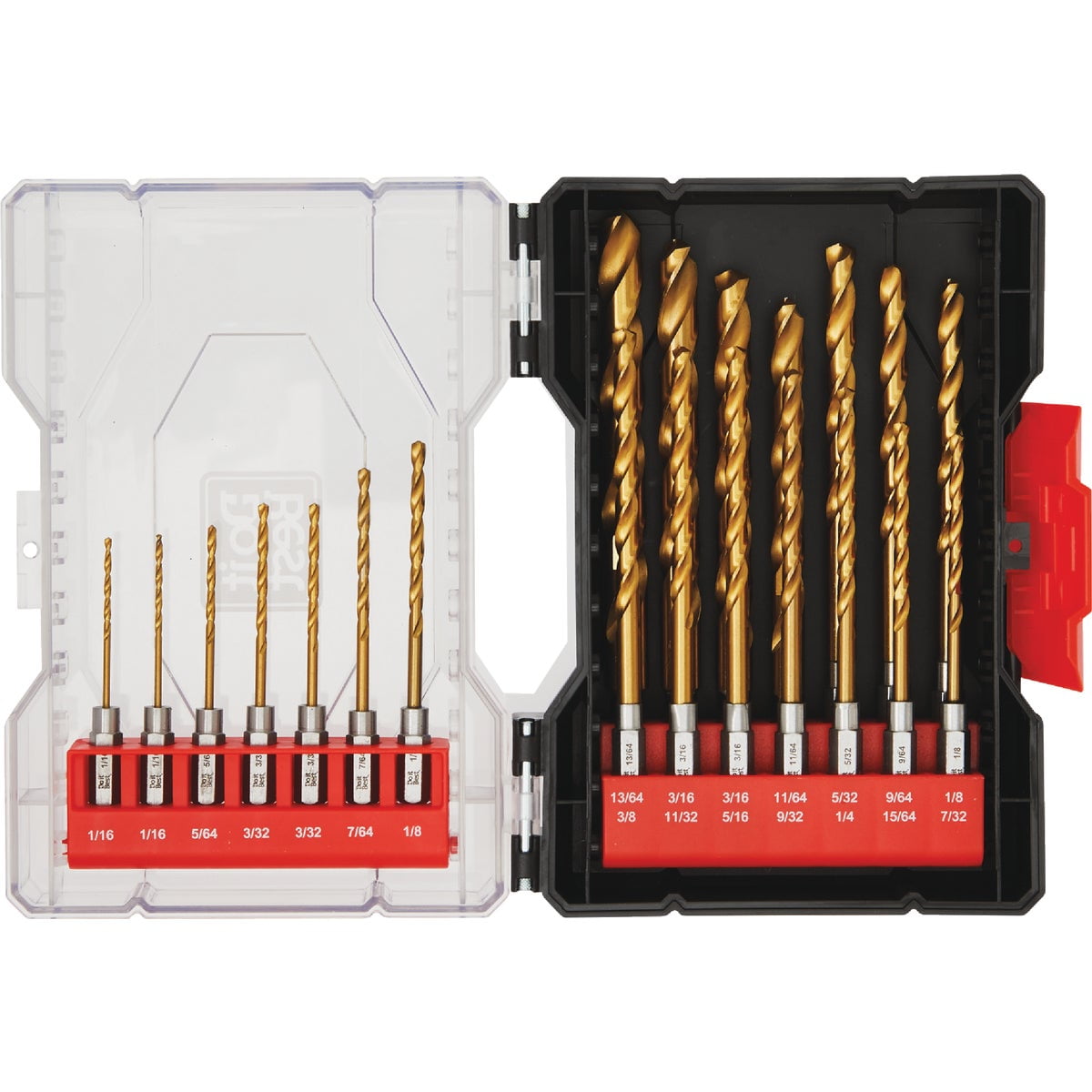 SIM Supply Titanium Hex Shank Drill Bit Set - Impact Ready - 21 Piece — Professional & DIY Use, Standard Battery Platform