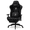 Black, variant on GOOSEA Breathable Suede Fabric Gaming Chair, Big and Tall Ergonomic Game Chair with Adjustable Massage Lumbar Support,3D Armrests,Retractable Footrest and Smooth PU Wheels, White