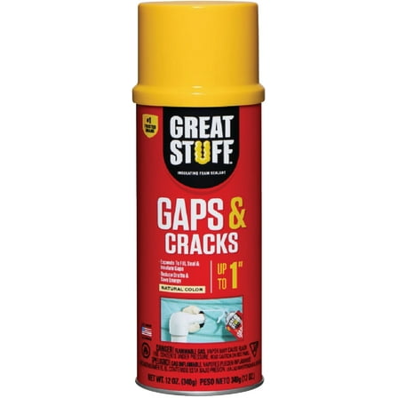 DuPont Great Stuff Gaps & Cracks Insulating Foam Sealant 12 Oz., Cream