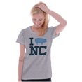 thumbnail image 3 of North Carolina Good Luck Pig Cute Womens Fitted Plus Size Graphic Tee Brisco Brands 2X, 3 of 5