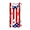thumbnail image 5 of Fartey Plus Size 4th of July Tank Tops for Women Trendy Stars Stripes Print Patriotic Tees Summer Sleeveless Crew Neck Shirts Independence Day Patriotic Tanks Red XXL, 5 of 5