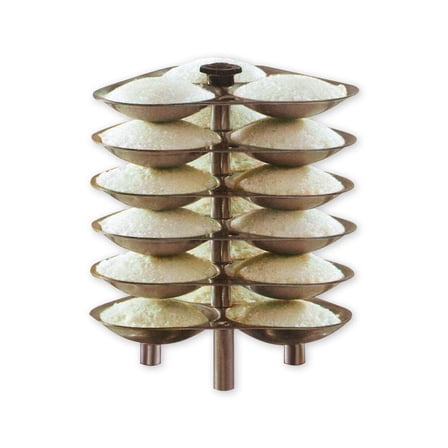 Silver Aluminium Idli Stand - 18 Idlis | For 6.5 Liters & Bigger Pressure Cooker (ID18L)