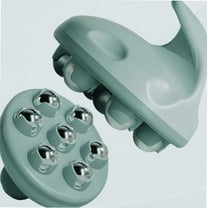 Hand Held Massager, Full Body Massage Tool with Roller Ball Massager Manual 360-degree-roller for Muscle Back Neck Joint Foot Shoulder Leg Pain Relief with Portable Design(Green)