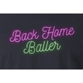 thumbnail image 2 of 9 Crown Tees Unisex Back Home Baller Funny T-Shirt (Navy, Medium), 2 of 3