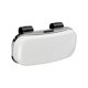 thumbnail image 1 of Soporte para gafas de sol para visera de coche, organizador de almacenamiento de gafas, portátil, carcasa rígida, organizador de visera solar, Blanco, 1 of 9