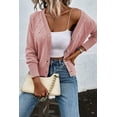 thumbnail image 6 of Elegant Textured Knit Cardigan with Pearl Beading - Sepia Rose - [ZhiHiMeRi] | (US 8-10)M, 6 of 6