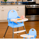 thumbnail image 3 of Silla Periquera Para Bebe Alta Plegable Portatil 3 En 1 Modelo Azul, 3 of 4