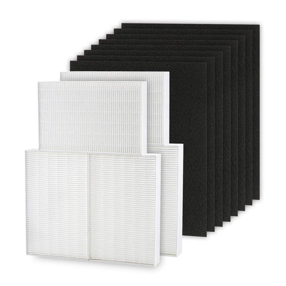 HPA300 Filter Replacement Compatible with Honey-well HPA300, HPA200, HPA100, HPA090 Series Air Purifier, 6 Filter R + 8 Activated