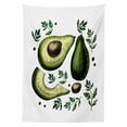 thumbnail image 3 of Ambesonne Avocado Tablecloth Rectangular Table Cover, Tropical Fruit Elements, 52"x70", Multicolor, 3 of 4