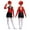 Red, variant on Kids Girls Tassel Jumpsuit Latin Jazz Ballet Dance Leotard Dress Modern Competition Dance Costumes Red&Black 12