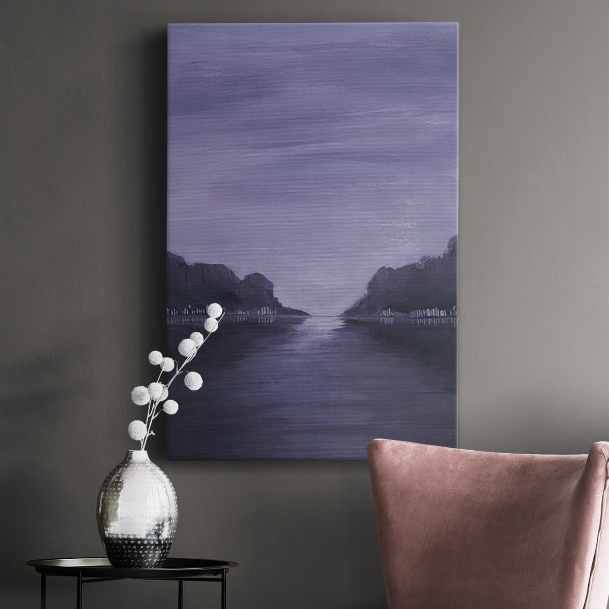 Amethyst Moonlight I Premium Gallery Wrapped Canvas - Ready to Hang