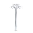 thumbnail image 3 of Rosec Jewels Moissanite Halo Engagement Ring for Women (D-VS1 Quality), 14K White Gold, US 6.50, 3 of 8