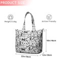 thumbnail image 4 of White Planet Cat Feather Pattern Travel Tote Bags for Women Carry On,Large Weekender Bags for Women Travel,Multi Functional Duffle Bag for Work,Shopping,Sports, 4 of 5